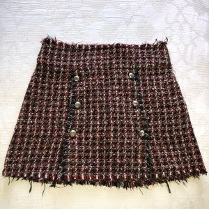 Zara Plaid Skirt